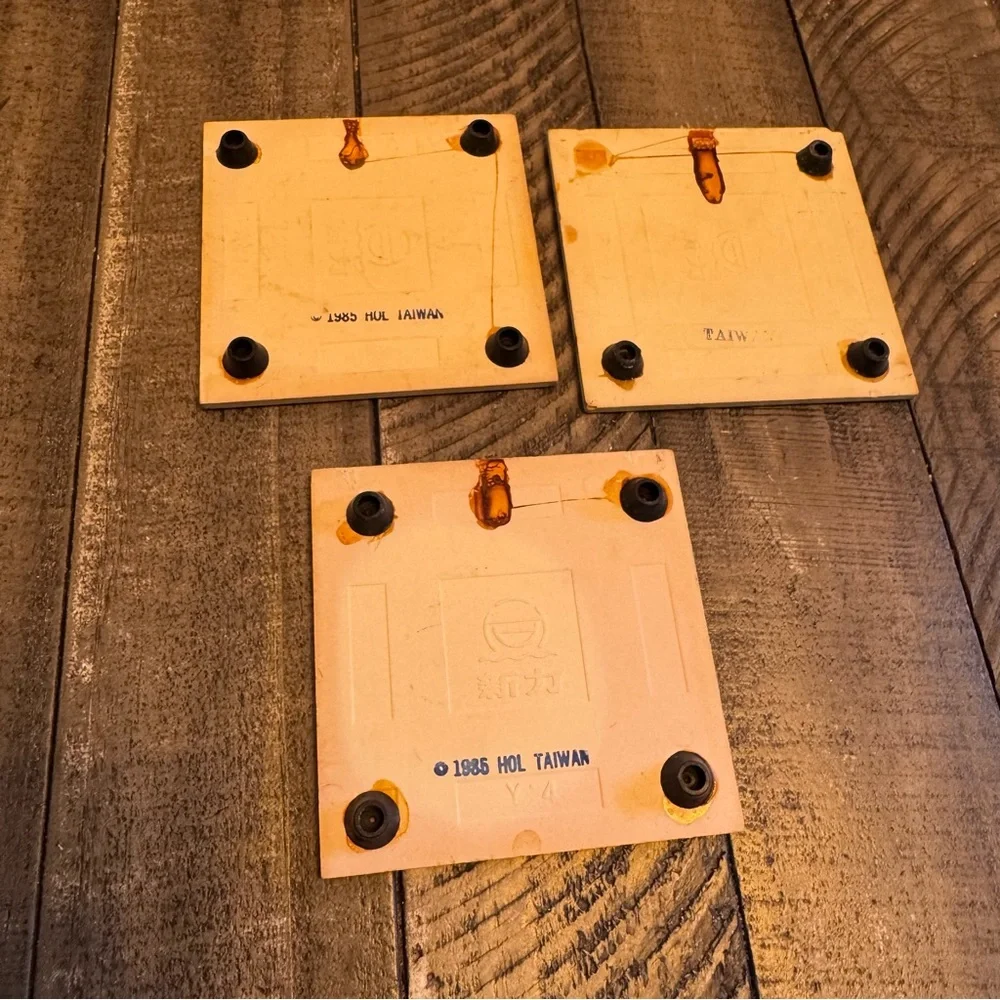 Vintage House of Lloyd Ceramic Trivet Kitchen Decorative Novelty Funny Lot Of 3‎